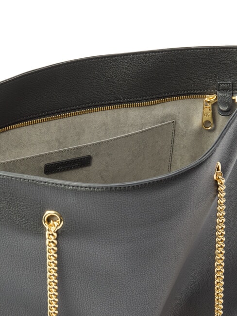 CKJ MINIMAL MONOGRAM Bolsa de compras con asa de cadena En negro - Bolsos Mujer