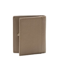 CALVIN KLEIN CK LEATHER Cartera de cuero vertical gris pardo - Carteras Hombre - 3