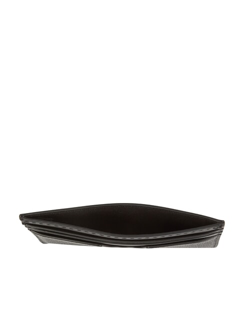 TH FLAG  Tarjetero plano de cuero negro - Carteras Hombre