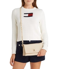 TOMMY HILFIGER TH MODERN  Bolso de hombro beige clásico - Bolsos Mujer - 5