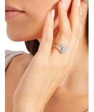 GUESS FINE HEART Anillo con coraz&oacute;n y cristales. - Anillos