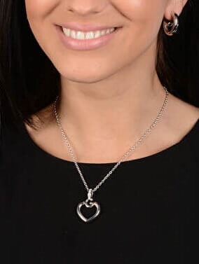 GISELE Collar con colgante de corazón SILVER - Collares