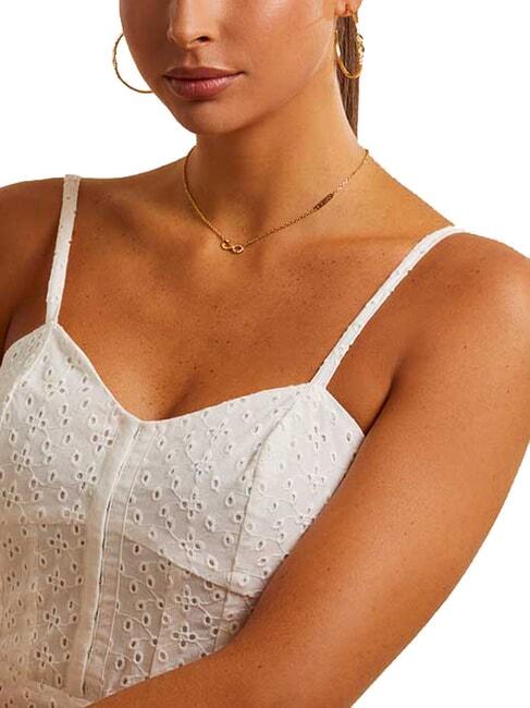 ENDLESS DREAM Collar con dije de infinito y circonita oro amarillo - Collares