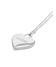 GUESS FALLING IN LOVE Collar de corazón SILVER - Collares - 3