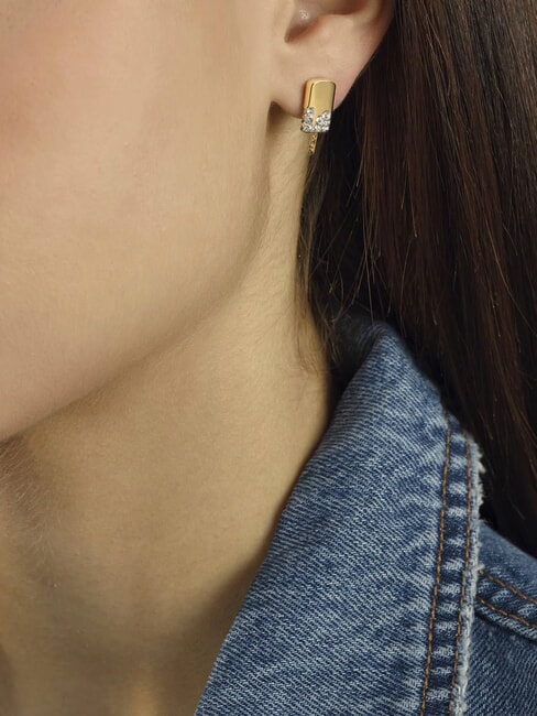 I MELT FOR YOU Pendientes de helado con cristales plateado / dorado - Pendientes