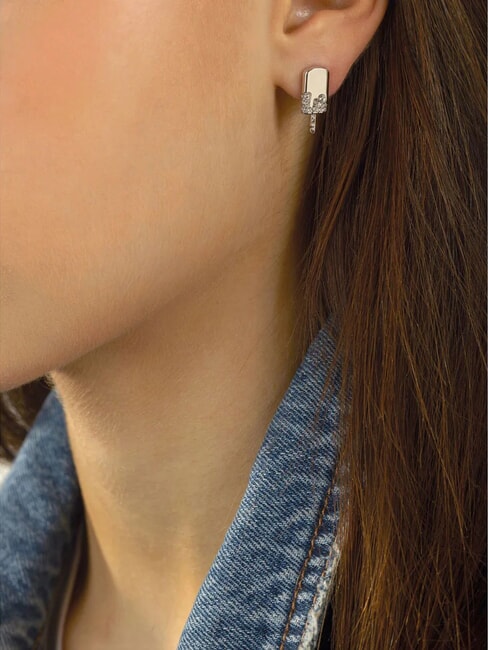 I MELT FOR YOU Pendientes de helado con cristales SILVER - Pendientes