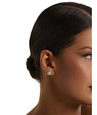 GUESS ROLLING HEARTS Pendientes con corazón engastado - Pendientes