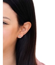 GUESS ENDLESS DREAM Pendientes con s&iacute;mbolo de infinito y circonitas - Pendientes