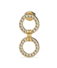 GUESS CIRCLE LIGHTS Pendientes de doble aro con circonitas oro amarillo - Pendientes - 3