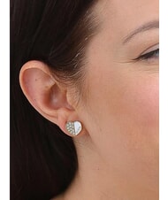 GUESS LOVELY GUESS Pendientes de coraz&oacute;n con cristales - Pendientes