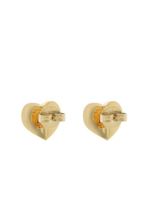 LOVELY Pendientes de bot&oacute;n de coraz&oacute;n con circonitas oro amarillo - Pendientes