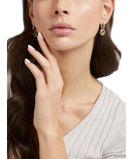 GUESS 4G LOOP Pendientes con dije del logotipo 4G oro amarillo/negro - Pendientes - 2