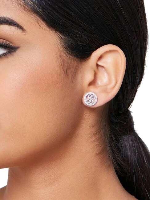 STUDS PARTY Pendientes con el logotipo 4G SILVER - Pendientes