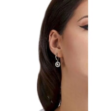 GUESS LIFE IN 4G Pendientes de aro con dije 4G SILVER - Pendientes - 2