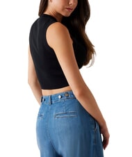 GUESS ALEXIA Ratón corto de punto con logotipo de pedrería - camiseta