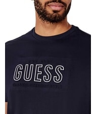 GUESS BSC EMBOSSED LOGO Camiseta con estampado en relieve azul inteligente multi - camiseta - 3