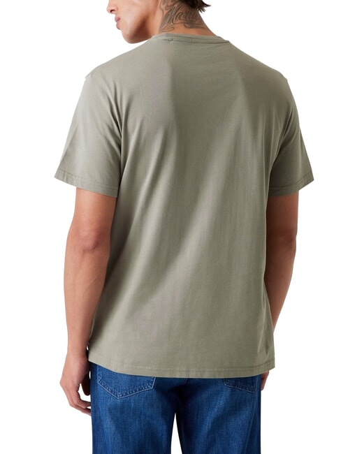 BOX LOGO Camiseta con logo bordado verde musgo - camiseta