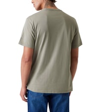 GUESS BOX LOGO Camiseta con logo bordado verde musgo - camiseta - 2