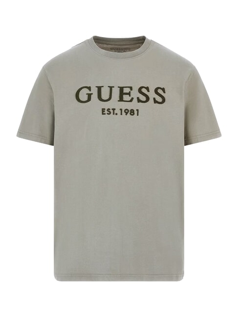 BOX LOGO Camiseta con logo bordado verde musgo - camiseta