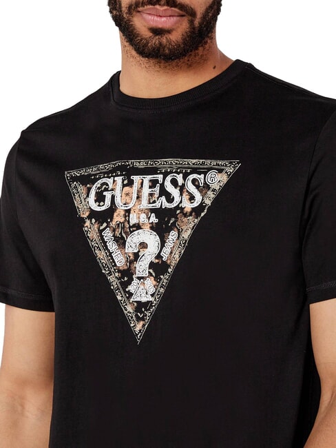 TRIANGLE Camiseta de algodón con estampado jetbla - camiseta