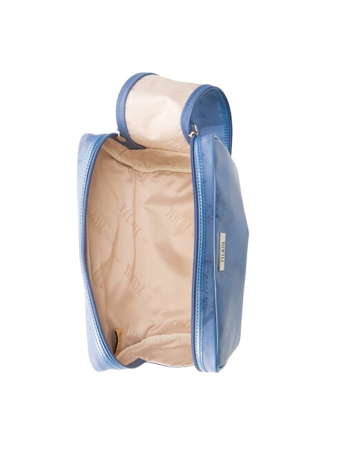 GEO Estuche de belleza con doble cremallera vaqueros azules - Neceser