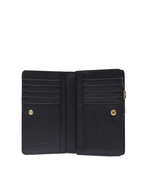 CIRCLE Cartera mediana de cuero negro - Carteras Mujer