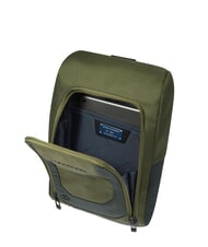 PIQUADRO S140 Mochila para iPad de un solo hombro en tejido reciclado VERDE - Mochilas para portátil - 5