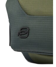 PIQUADRO S140 Riñonera de tela reciclada VERDE - Riñoneras - 3