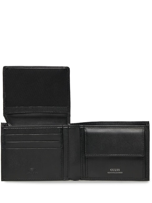 MILANO  Cartera de piel saffiano NEGRO - Carteras Hombre