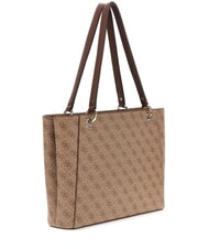 GUESS NOELLE 2  Bolso de hombro logotipo de café con leche / marrón - Bolsos Mujer - 2