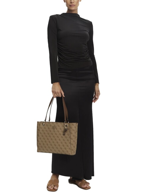 NOELLE 2  Bolso de hombro logotipo de café con leche / marrón - Bolsos Mujer