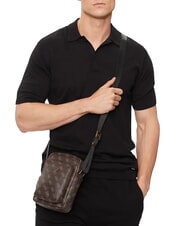 GUESS MILANO Bolsa de hombro marrón/ocre - Bandoleras Hombre - 5