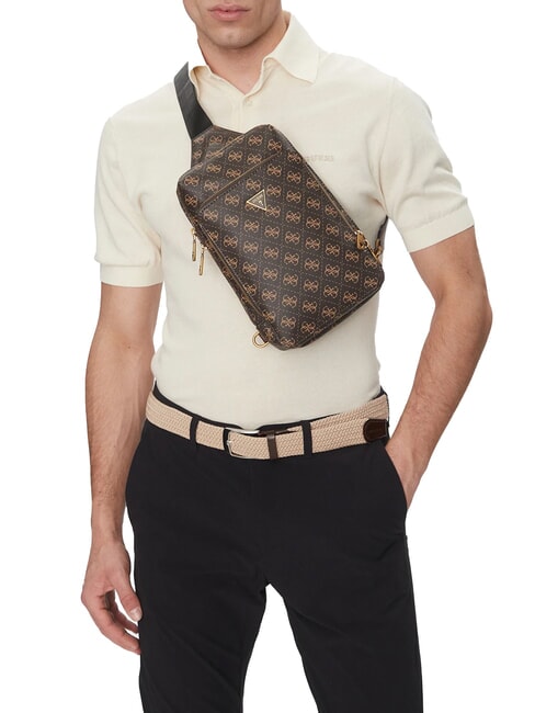 MILANO 4G Bolso maxi marrón/ocre - Bandoleras Hombre