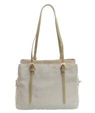 BORBONESE L'ECOLE NYLON Shopper de hombro, con bandolera caqui - Bolsos Mujer - 4