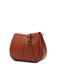 GIANNI CHIARINI HELENA ROUND Bolso de piel con doble bandolera rojo ladrillo - Bolsos Mujer - 2