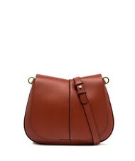 GIANNI CHIARINI HELENA ROUND Bolso de piel con doble bandolera rojo ladrillo - Bolsos Mujer - 3