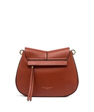 GIANNI CHIARINI HELENA ROUND Bolso de piel con doble bandolera rojo ladrillo - Bolsos Mujer - 4