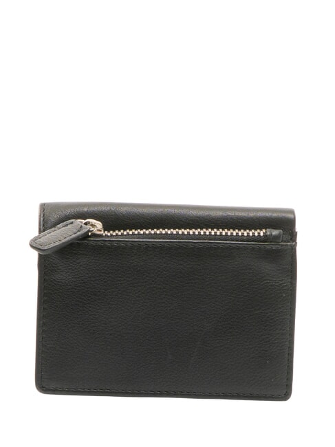 SNAP  Cartera de cuero negro/azul marino - Carteras Hombre