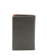 SPALDING STRIPE  Cartera de cuero vertical marrón/naranja - Carteras Hombre - 3