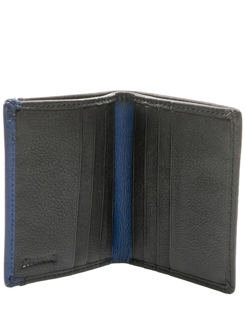 SNAP  Cartera de cuero para hombre negro/azul marino - Carteras Hombre