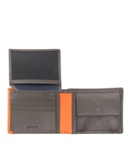 SPALDING SNAP  Cartera de piel con monedero marrón/naranja - Carteras Hombre - 2