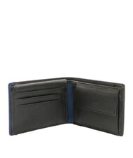 SPALDING SNAP  Cartera de piel para hombre, con monedero. negro/azul marino - Carteras Hombre - 3