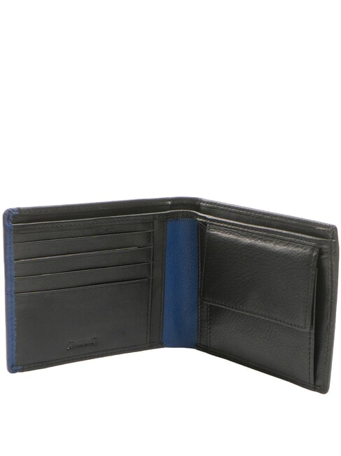 SNAP  Cartera de cuero para hombre negro/azul marino - Carteras Hombre