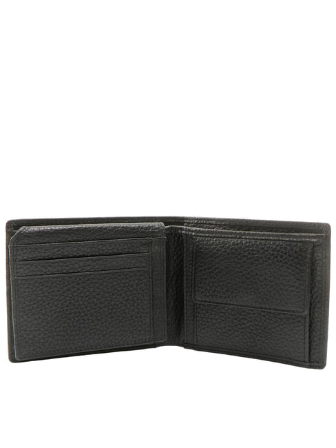 SNAP Cartera mediana de piel martillada negro - Carteras Hombre