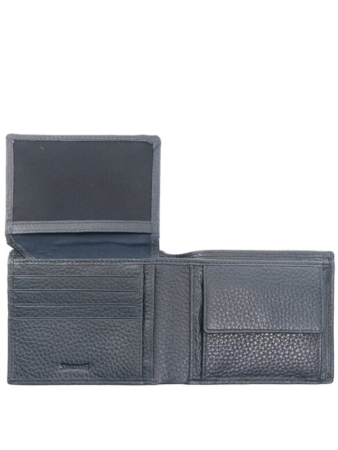 SNAP Cartera mediana de piel martillada azul - Carteras Hombre