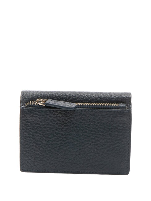 SNAP  Cartera vertical de cuero martillado azul - Carteras Hombre