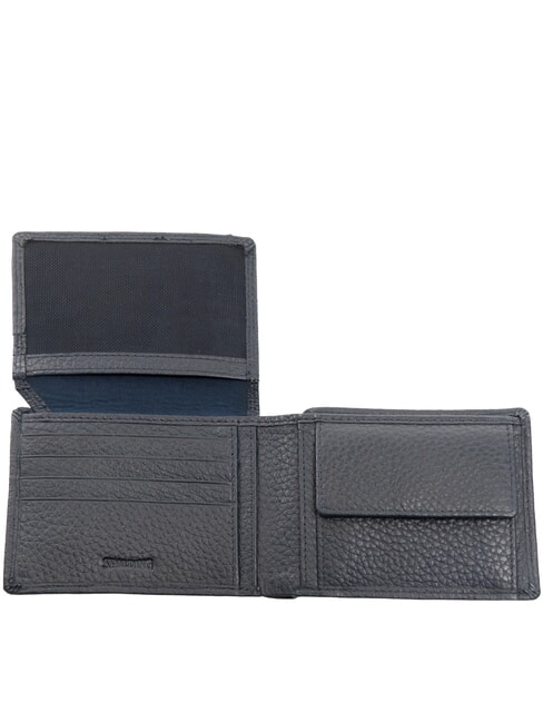 SNAP Cartera compacta de cuero  azul - Carteras Hombre