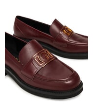 GUESS SHUTTLE3 Mocasín de cuero ROJO - Zapatos Mujer - 5