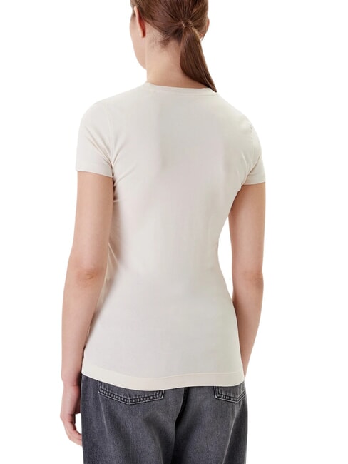 TRIANGLE FLOWERS Camiseta elástica con estampado rubor vainilla - camiseta