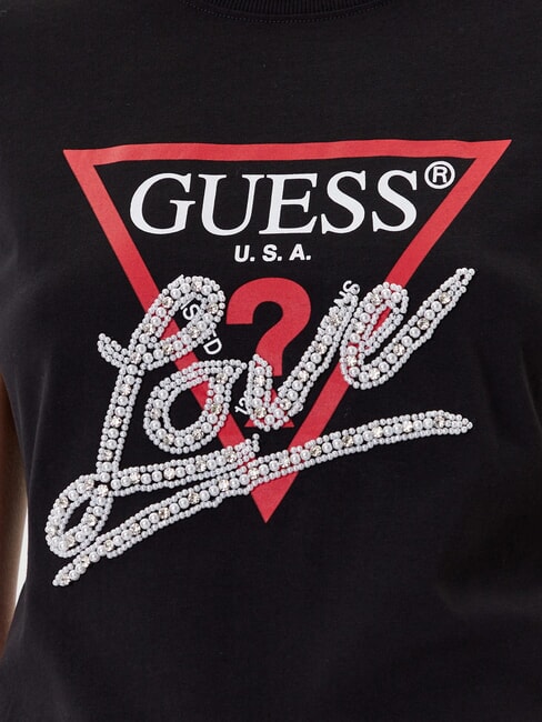 PEARLS LOVE TRIANGLE Camiseta con estampado y aplicaciones jetbla - camiseta